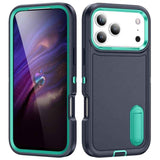 Rugged PC + Silicone Phone Case with Holder