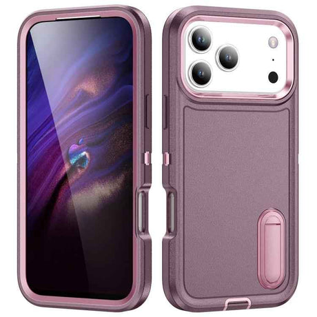 Rugged PC + Silicone Phone Case with Holder