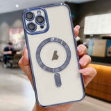 Electroplating MagSafe Phone Case, For iPhone 12 Pro Max, For iPhone 12 Pro, For iPhone 11 Pro Max