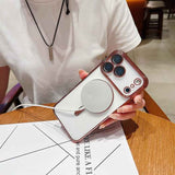 Electroplating MagSafe Phone Case, For iPhone 11, For iPhone 11 Pro