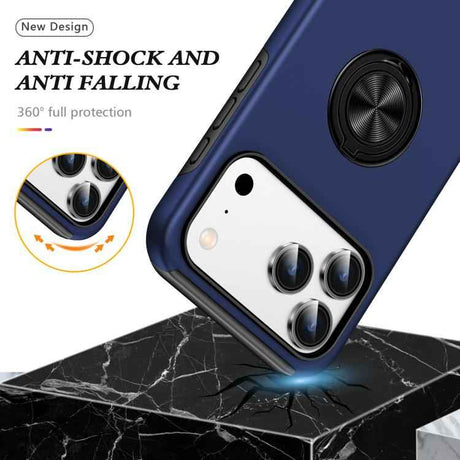 PC + TPU Magnetic Phone Case with Invisible Ring Holder