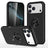 PC + TPU Magnetic Phone Case with Invisible Ring Holder