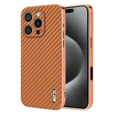 AZNS Electroplated Edge Carbon Fiber Texture Phone Case