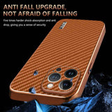 AZNS Electroplated Edge Carbon Fiber Texture Phone Case, For iPhone 13 Pro, For iPhone 13, For iPhone 12, For iPhone 12 Pro Max, For iPhone 12 Pro, For iPhone 11