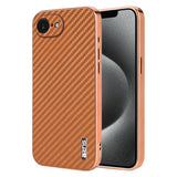AZNS Electroplated Edge Carbon Fiber Texture Phone Case