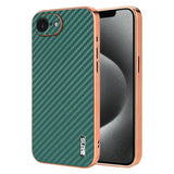 AZNS Electroplated Edge Carbon Fiber Texture Phone Case