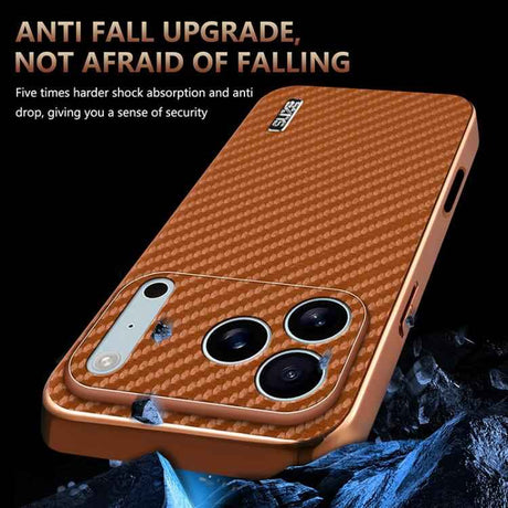 AZNS Electroplated Edge Carbon Fiber Texture Phone Case