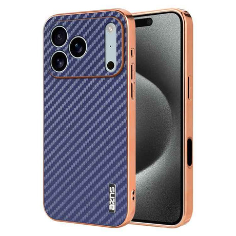AZNS Electroplated Edge Carbon Fiber Texture Phone Case