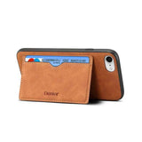 Denior D08 PU Single Card Slot Holder Phone Case