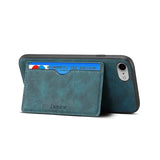 Denior D08 PU Single Card Slot Holder Phone Case
