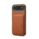 Denior D08 PU Single Card Slot Holder Phone Case