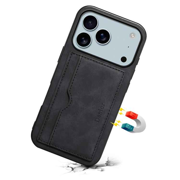 Denior D08 PU Single Card Slot Holder Phone Case