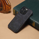 Denior D09 PU Dual Card Slot Back Cover Phone Case