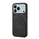 Denior D09 PU Dual Card Slot Back Cover Phone Case