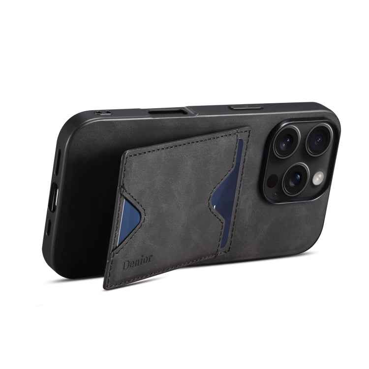 Denior D06 PU Back Cover Card Slot Holder Phone Case