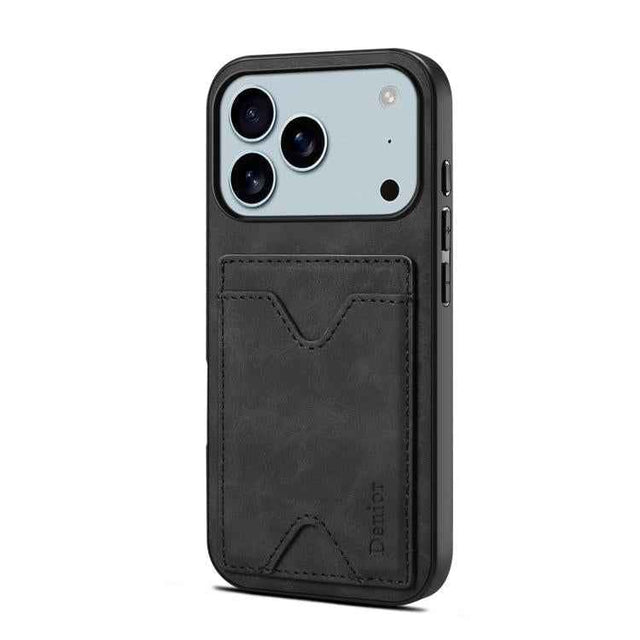 Denior D06 PU Back Cover Card Slot Holder Phone Case
