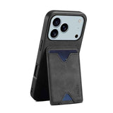 Denior D06 PU Back Cover Card Slot Holder Phone Case