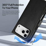 DUX DUCIS Lawa Series 2 in 1 Wallet Zipper Detachable MagSafe Phone Case with Lanyard