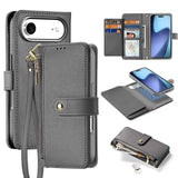 DUX DUCIS Lawa Series 2 in 1 Wallet Zipper Detachable MagSafe Phone Case with Lanyard