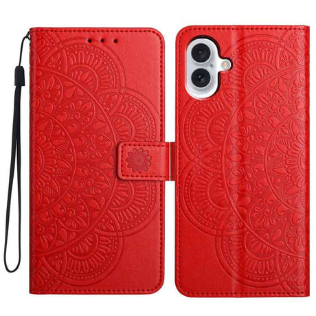 Flower Embossed Leather Phone Case