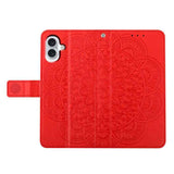 Flower Embossed Leather Phone Case
