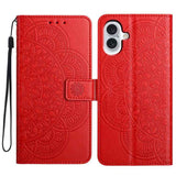 Flower Embossed Leather Phone Case