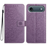 Flower Embossed Leather Phone Case