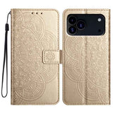 Flower Embossed Leather Phone Case