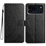 Flower Embossed Leather Phone Case