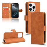 Skin Feel Magnetic Flip Leather Phone Case
