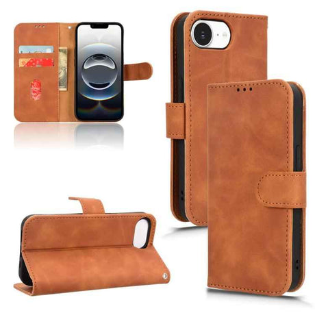Skin Feel Magnetic Flip Leather Phone Case