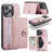 JEEHOOD J01 Retro Magnetic Detachable Wallet Phone Case