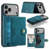 JEEHOOD J01 Retro Magnetic Detachable Wallet Phone Case