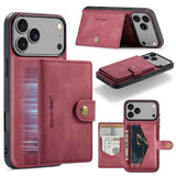 JEEHOOD J01 Retro Magnetic Detachable Wallet Phone Case