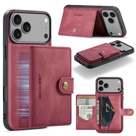 JEEHOOD J01 Retro Magnetic Detachable Wallet Phone Case