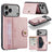 JEEHOOD J01 Retro Magnetic Detachable Wallet Phone Case