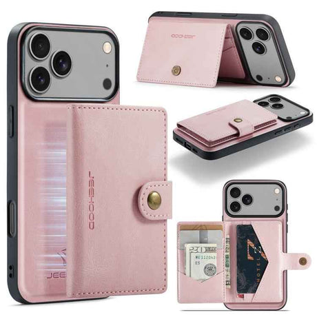 JEEHOOD J01 Retro Magnetic Detachable Wallet Phone Case