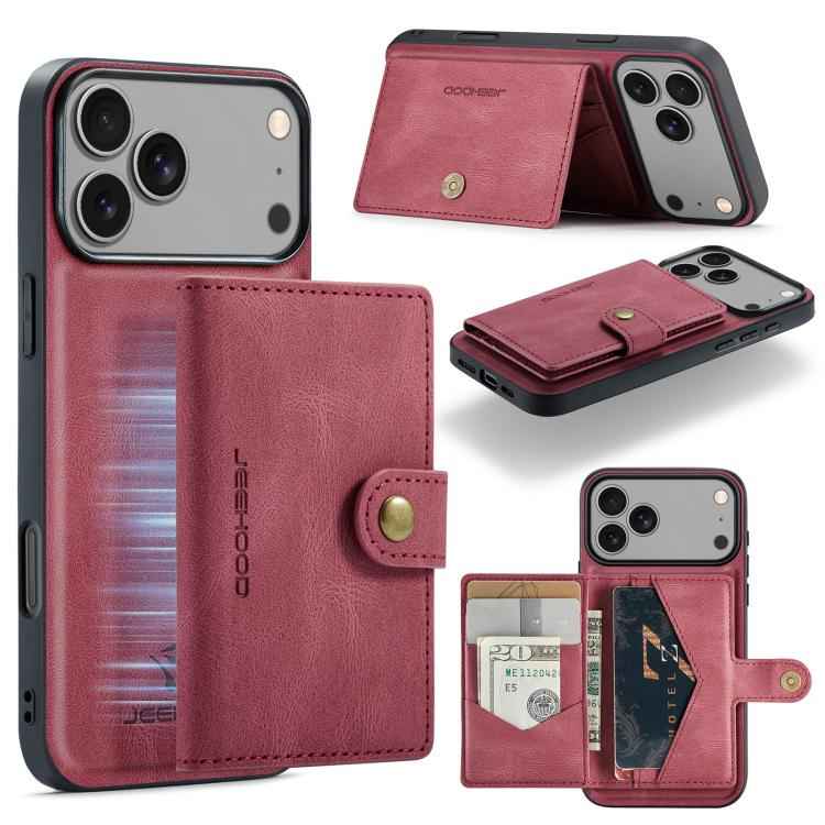 JEEHOOD J01 Retro Magnetic Detachable Wallet Phone Case