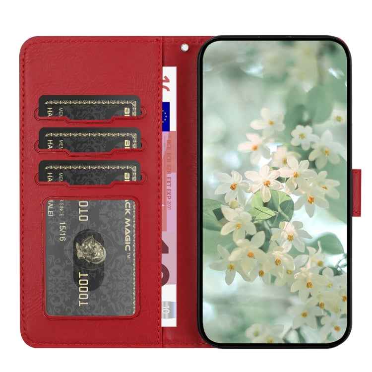 Floral Embossed Pattern Leather Phone Case