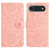Floral Embossed Pattern Leather Phone Case