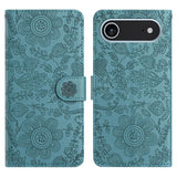 Floral Embossed Pattern Leather Phone Case