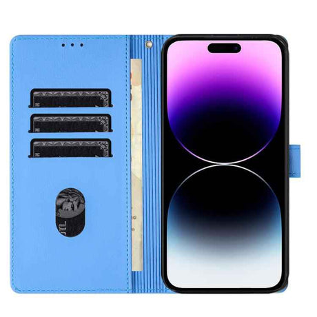 Cartoon Elephant Embossed Leather Phone Case
