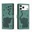 Cartoon Elephant Embossed Leather Phone Case
