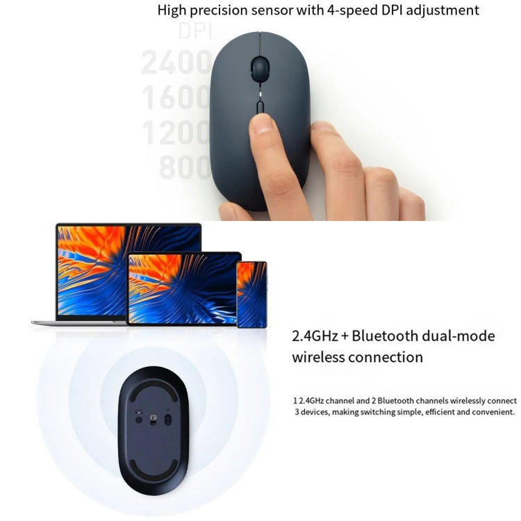 Ratón portátil silencioso Bluetooth original Xiaomi XMBXSB01YM 3 - Diseño de modo dual