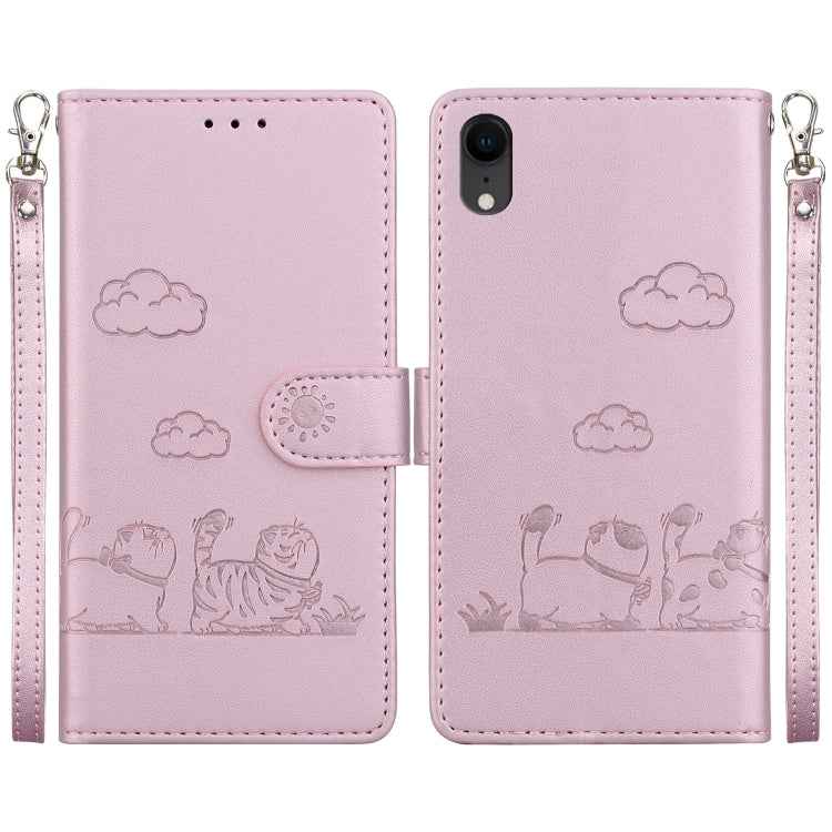 Cute Cats RFID Leather Phone Case