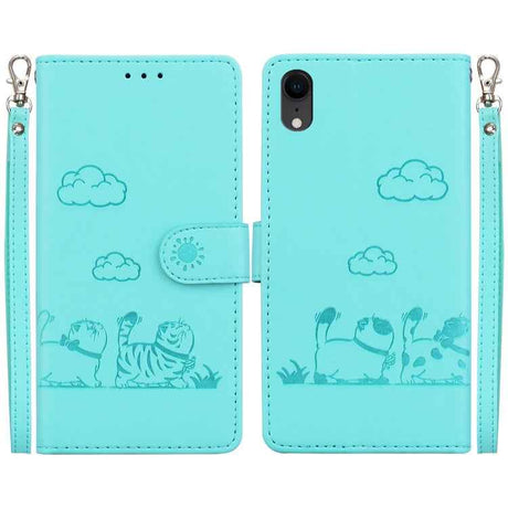 Cute Cats RFID Leather Phone Case