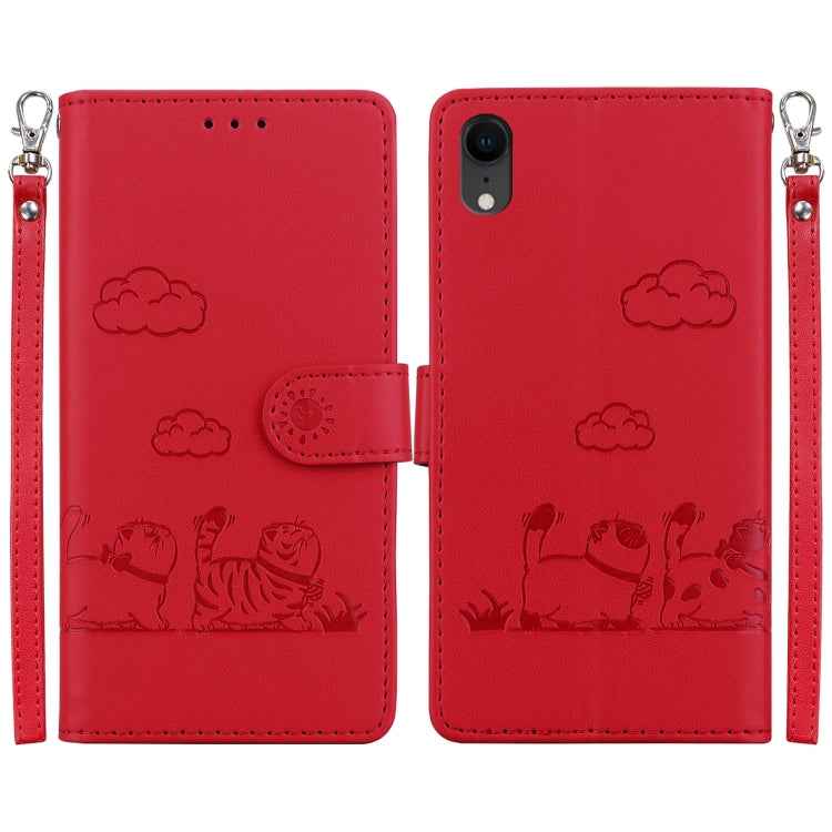 Cute Cats RFID Leather Phone Case