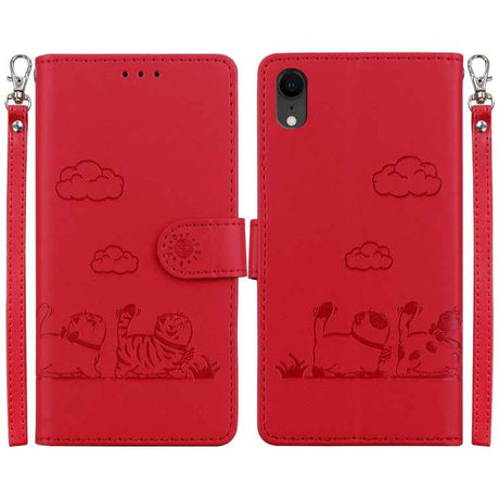 Cute Cats RFID Leather Phone Case