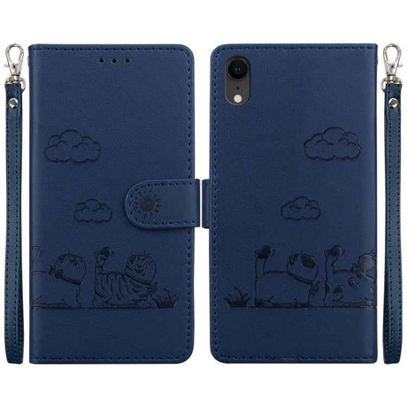 Cute Cats RFID Leather Phone Case