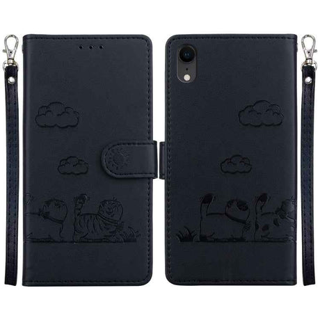 Cute Cats RFID Leather Phone Case
